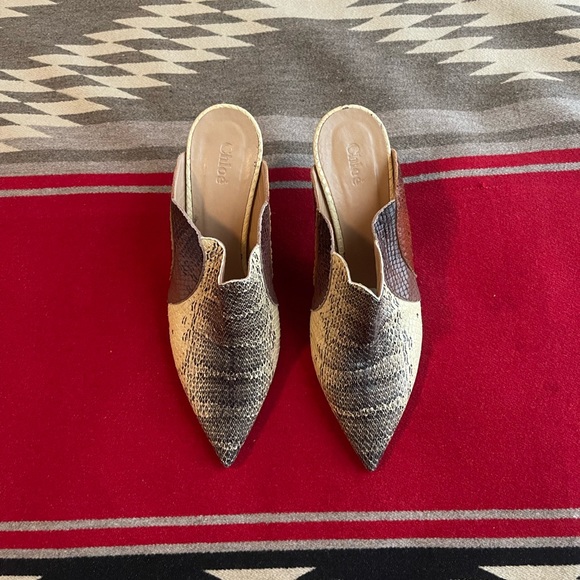 Authentic Chloé New With box, Worn once✨ Cloudy Yellow Mules 39.5 - Picture 2 of 4